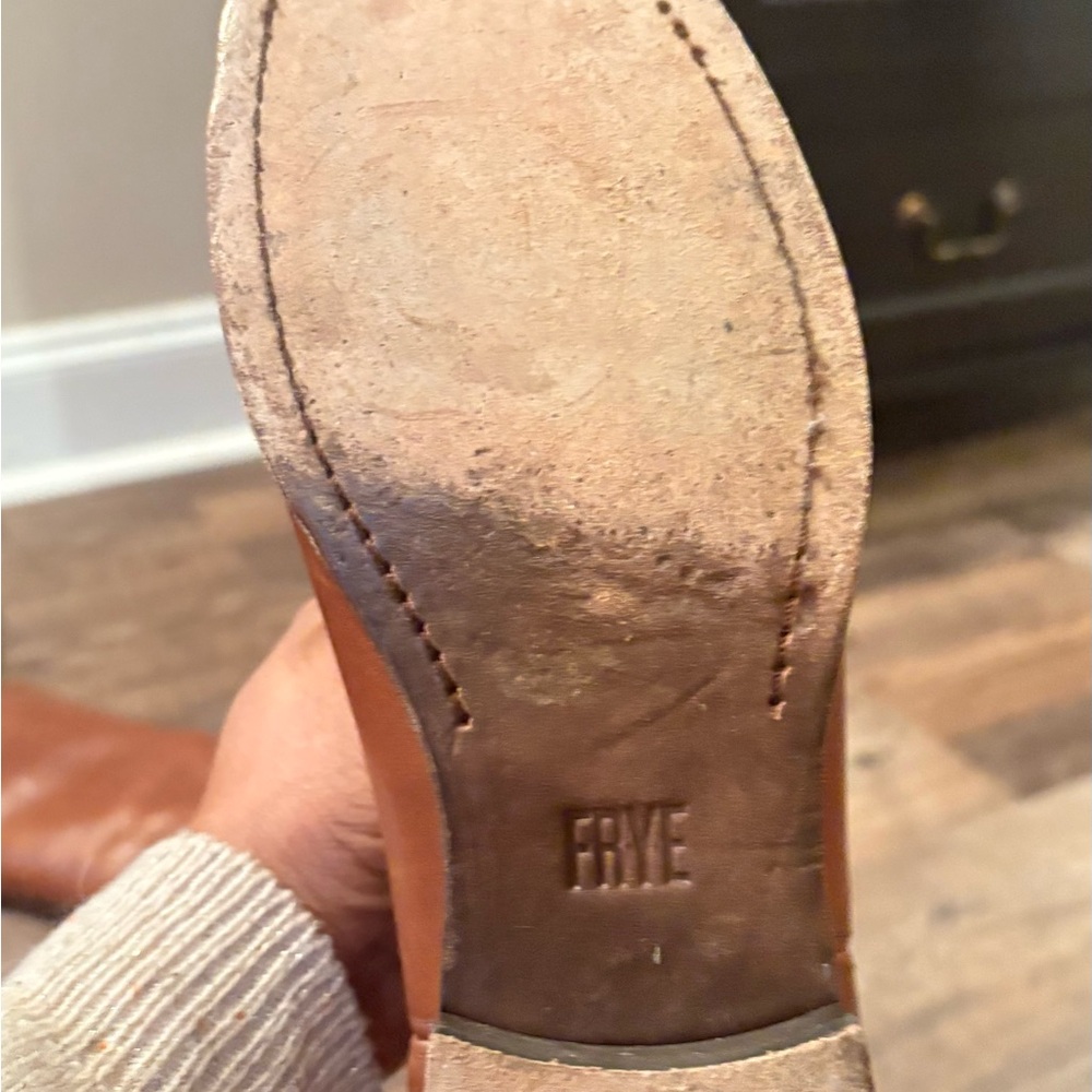 Frye Tan Leather Sole Boots
